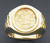 14k Gold 17mm Wide Libra Zodiac Ring