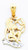 14k Gold Two-tone Virgo Zodiac Pendant 14k Gold Two-tone Virgo Zodiac Pendant