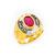 14k Gold Ladies Cancer Zodiac Ring