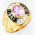 14k Gold Ladies Libra Zodiac Ring