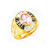 14k Gold Ladies Libra Zodiac Ring