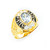 14k Gold Ladies Pisces Zodiac Ring