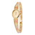 14K Tri-color Gold Bar Pattern Ladies Italian Villa Watch 16mm to 6mm Wide