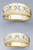 14k Gold Two-tone 10mm His & 8mm Her's Matching Wedding Bands