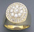 14k Gold 16mm Men's 1.5ct Diamond Ring