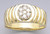 14k Gold Men's 9mm Wide 0.35ct Diamond Ring