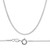 Sterling Silver(Nickle Free)  2 Mm Curb Link Chain 20 Inches