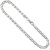 Sterling Silver (nickel Free) 4mm Flat Mariner Chain 22 Inches