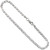 Sterling Silver (nickel Free) 3mm Flat Mariner Chain 16 Inches