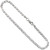 Sterling Silver (nickel Free) 3mm Flat Mariner Chain 22 Inches