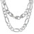 Sterling Silver "Nickel Free" 10.5mm Figaro Chain 30"