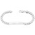 Sterling Silver 7mm Curb ID bracelet 9 Inches