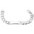 Sterling Silver 12mm Curb ID bracelet 9 Inches