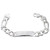 Sterling Silver 12mm (Nickel Free) Figaro ID bracelet 8 Inches