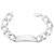 Sterling Silver 18mm Figaro ID bracelet 9 Inches