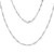 Sterling Silver (Nickel Free) 4 Mm Singapore Chain 18 Inches