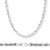 14k White Gold "Nickle Free" 5.0 Mm Italian Rope Chain 18 Inches