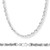 14k White Gold "Nickel Free" 6.0 Mm Italian Rope Chain 22"