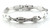 14k White Gold  5/16  Inch Wide Lady's Fancy Bracelet  --6654