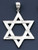 14k White Gold 48mm Star Of David Charm