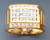 14K Yellow Gold Men'S Ring 14.8mm Wide And 1Ct. Cubic Zirconia