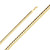 18K Yellow Gold 8mm Flat Curb Chain 22 Inches