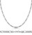 18k White Gold (Nickel Free) 4.0mm Figaro Chain 30 Inches