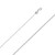 18k White Gold  (Nickel Free) 0.8mm Spiga (wheat)chain 20 Inches
