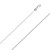 18k White Gold (Nickel Free) 1.25mm Spiga (wheat) Chain 16 Inches