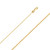 18K Yellow Gold 0.8mm Spiga (wheat) Chain 20 Inches