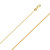18K Yellow Gold 1.25mm Spiga (wheat) Chain 22 Inches