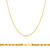 18k Gold 1mm Italian Diamond Cut Rope Chain 16 Inches