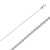 14k White Gold (Nickel Free) Rolo Chain 1.25mm Wide 20 Inches