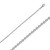 14k White Gold (Nickel Free) Rolo Chain 2.7mm Wide 16 Inches