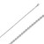 18k White Gold (Nickel Free) rolo(cable)chain 1.8mm 20 Inches