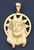 14k Gold  58.94 mm High by 36.45 mm Wide Jesus Charm