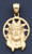 14k Gold  33.29 mm High by 17.65 mm Wide Jesus Charm