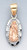 14k Tri Color Gold  23.00mm by 8.38mm  Diamond Cut Our Lady Of Guadalupe Charm