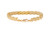 14K Yellow Gold Diamond Cut Bracelet Cut 7.78mm Wide 7 Inches