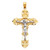 14k Yellow Gold Two Color Crucifixion Pendant 53.93mm Tall. 14k Yellow Gold Two Color Crucifixion Pendant 53.93mm Tall.
