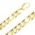 14k Yellow Gold Handmade Figaro Bracelet 9.8mm Wide And 8  Inches