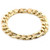 14k Yellow Gold Handmade Figaro Bracelet 12mm Wide And 8 Inches