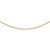 14k Gold 2.0mm Round Omega Necklace 18 Inches