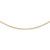 14k Gold 2.0mm Round Omega Necklace 18 Inches