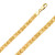 14k Gold 8.0mm Byzantine Chain 20 Inches