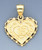 14k Gold Sweet Anos Heart Pendant