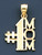 14k Gold #1 Mom Charm.