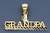 14k Gold #1 Grandpa Charm Block Font