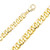 18k Yellow Gold Hand Made Bracelet 11.2mm Wide  8 Inches