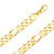 18k Yellow Gold Handmade Figaro Bracelet 13mm Wide And 9 Inches